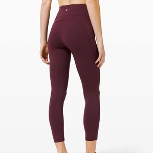 Lululemon Invigorate High Rise Tight 25" in Cassis
